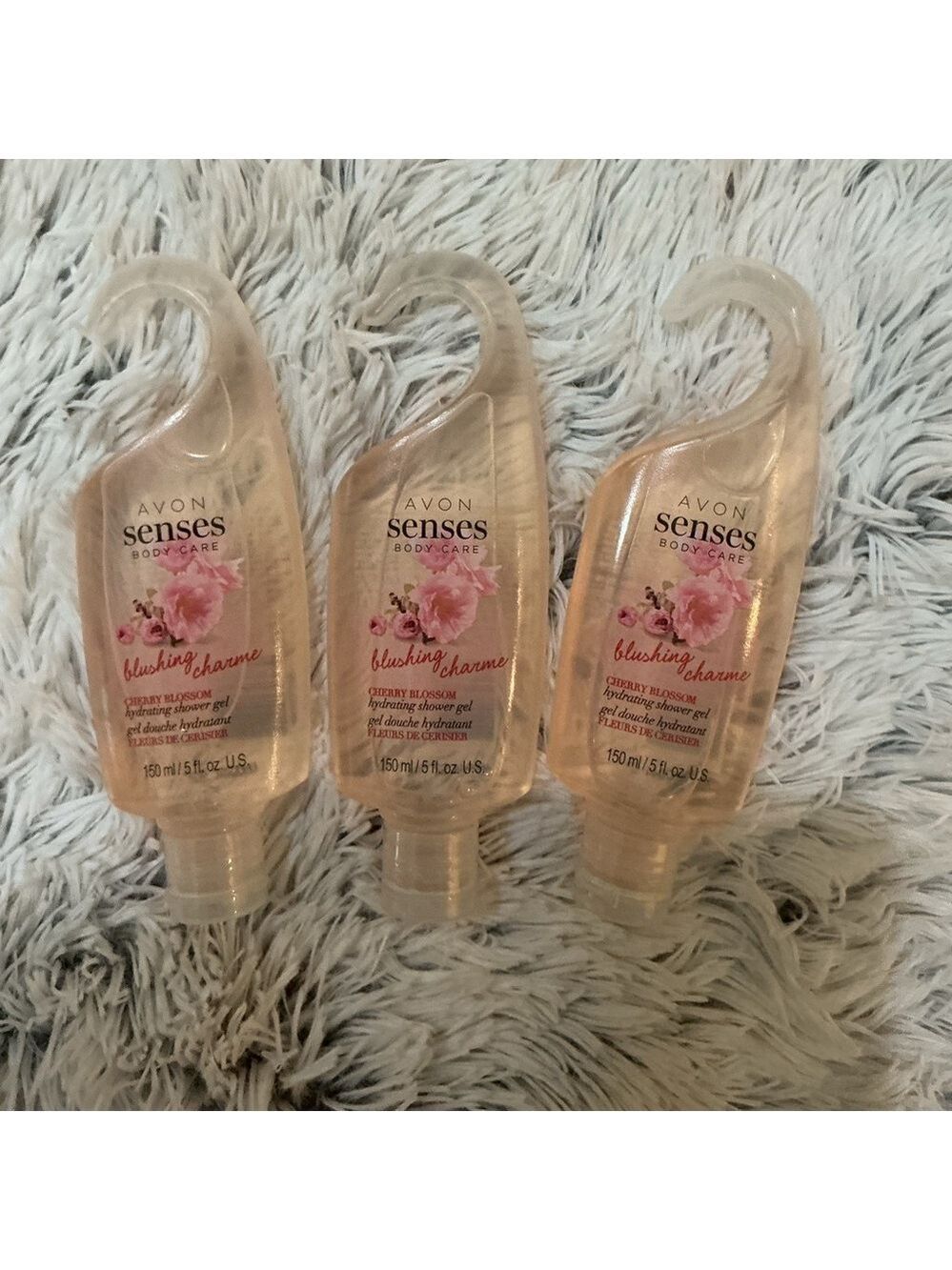 Avon Senses Cherry Blossom Hydrating Shower Gel — Bundle of 3 (150 ml)